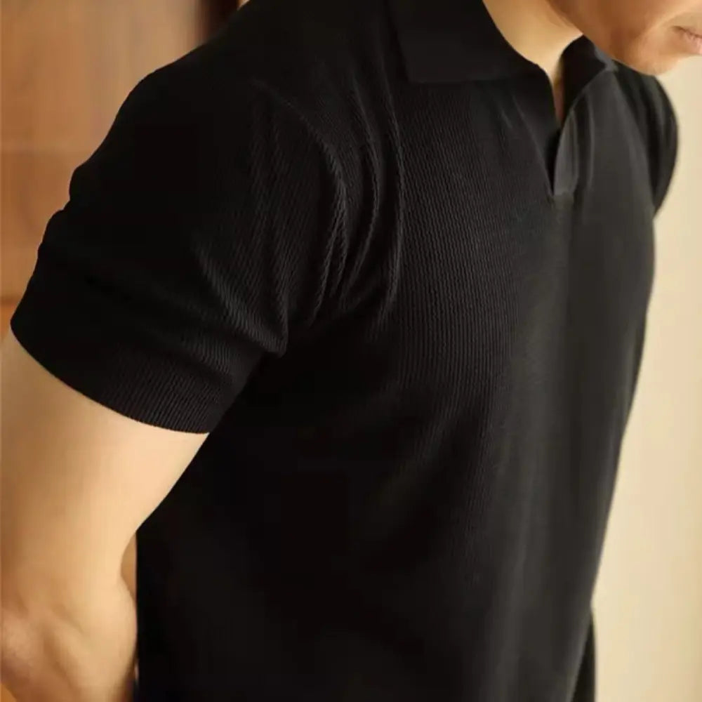 American Polo V Neck T Shirts for Men – Black & White | Old Money Menswear Prendersons