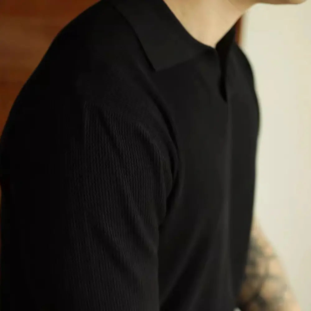 American Polo V Neck T Shirts for Men – Black & White | Old Money Menswear Prendersons