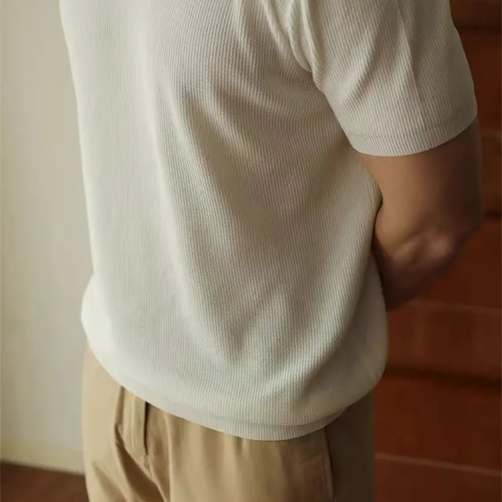 American Polo V Neck T Shirts for Men – Black & White | Old Money Menswear Prendersons