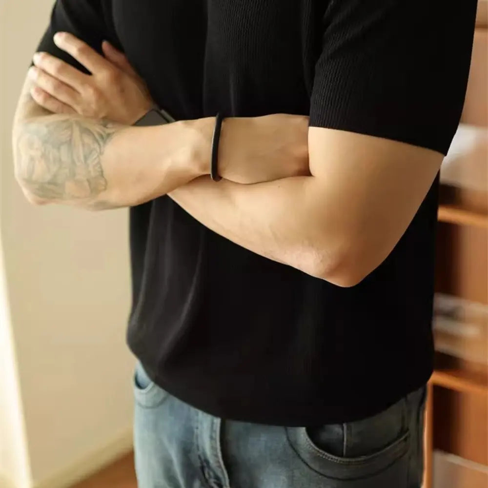 American Polo V Neck T Shirts for Men – Black & White | Old Money Menswear Prendersons
