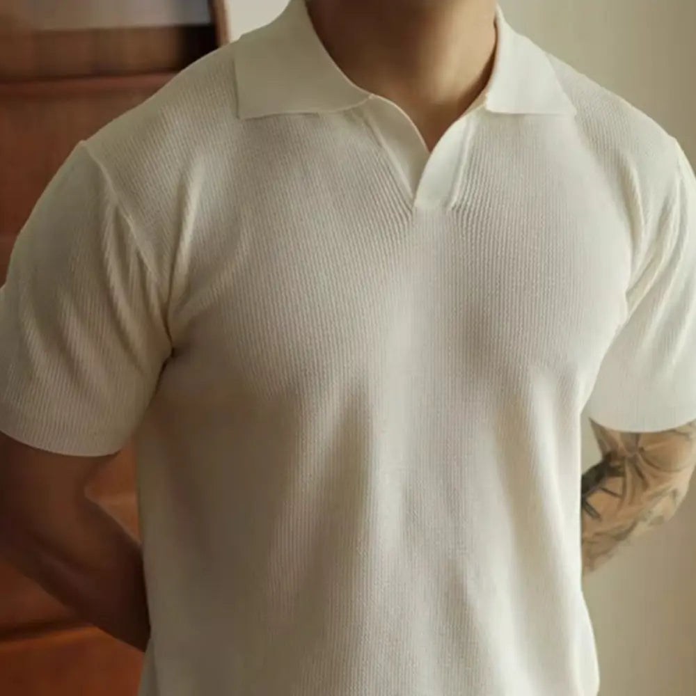 American Polo V Neck T Shirts for Men – Black & White | Old Money Menswear Prendersons