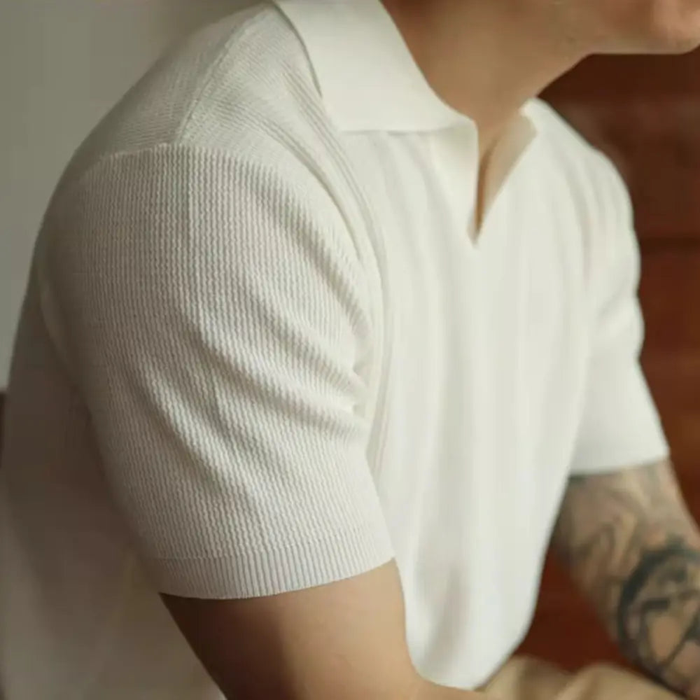 American Polo V Neck T Shirts for Men – Black & White | Old Money Menswear Prendersons