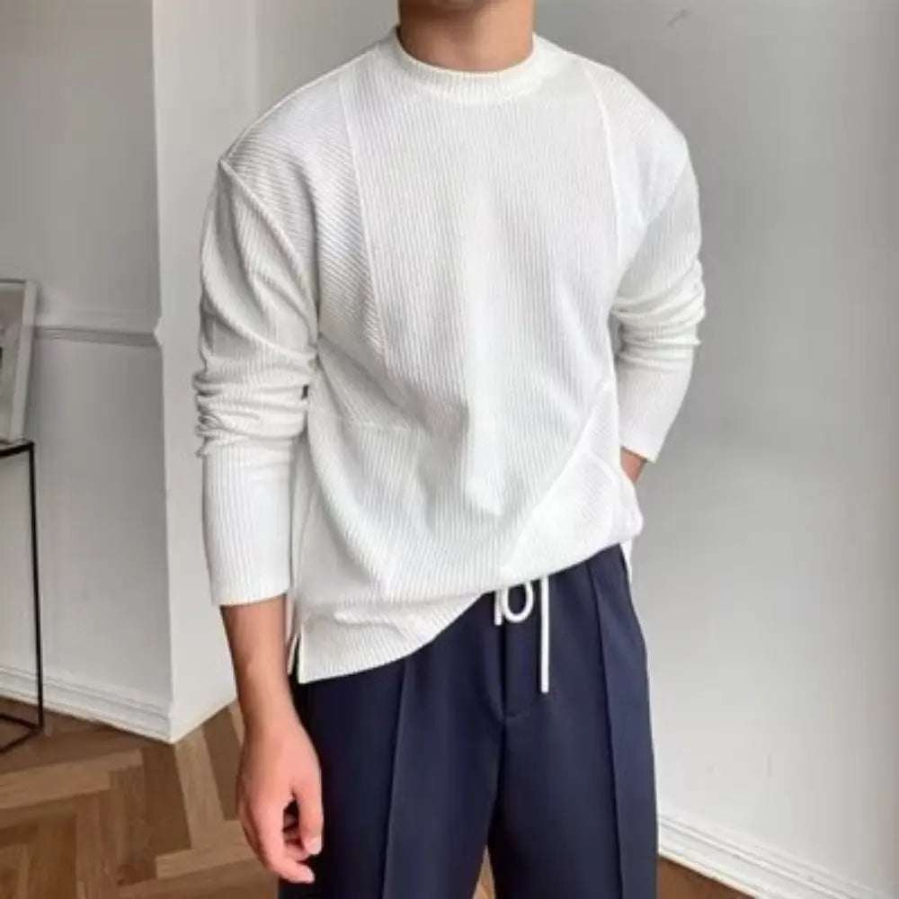 Loose Fit Linen men's Undershirt T-Shirt – Everyday Casual | Old Money Menswear Prendersons