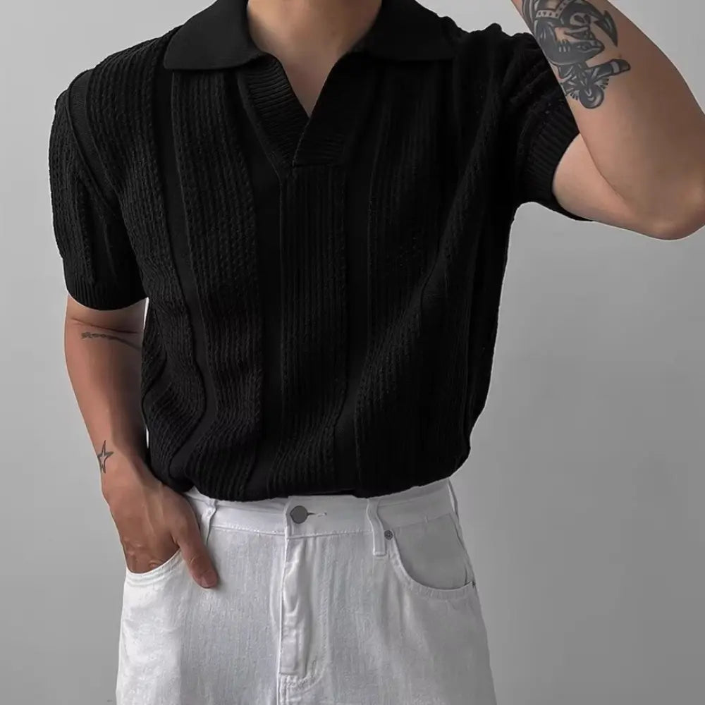 Relaxed Fit Hollow Men's T Shirt for Summer – Leisure Essential | Old Money Menswear Prendersons