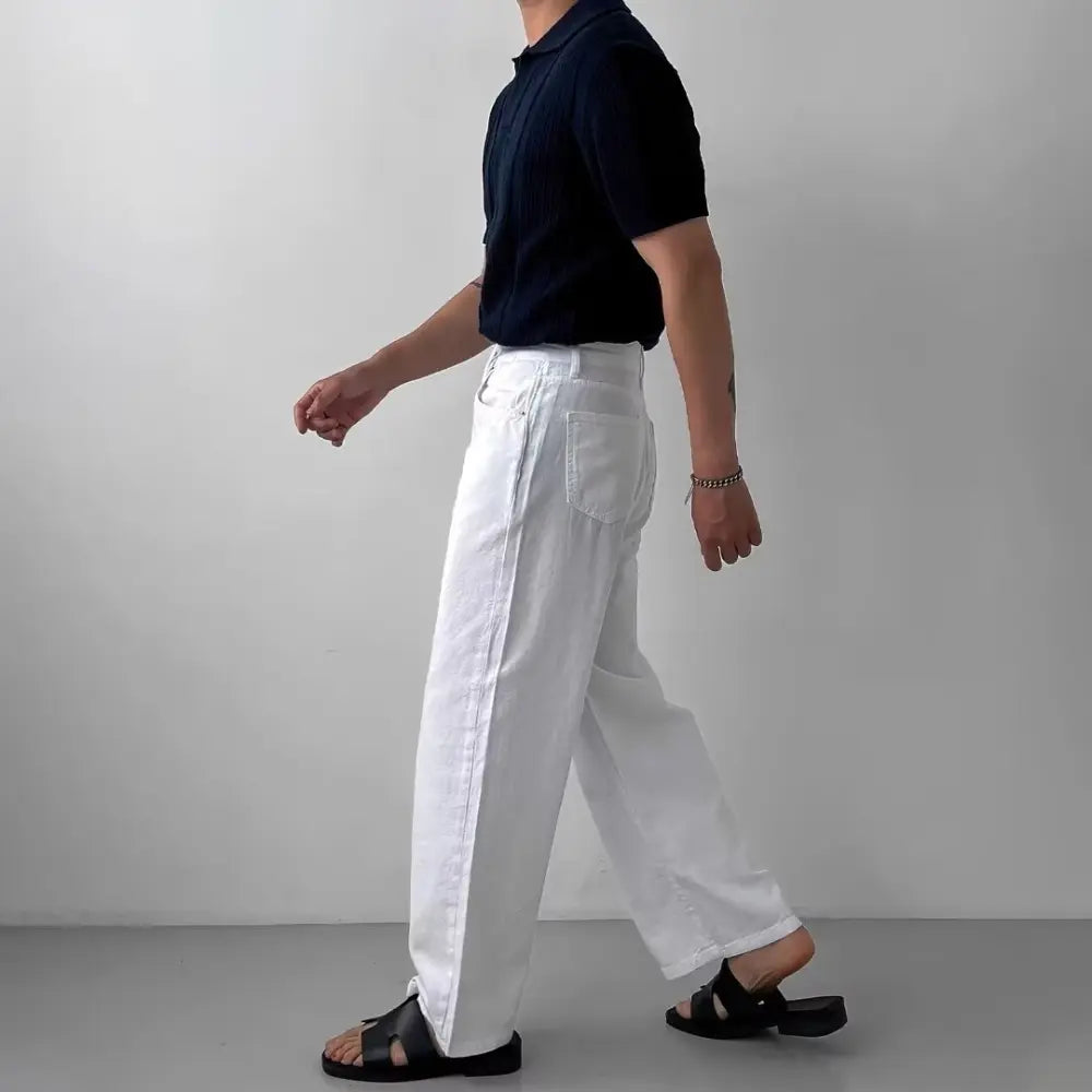 Relaxed Fit Hollow Men's T Shirt for Summer – Leisure Essential | Old Money Menswear Prendersons