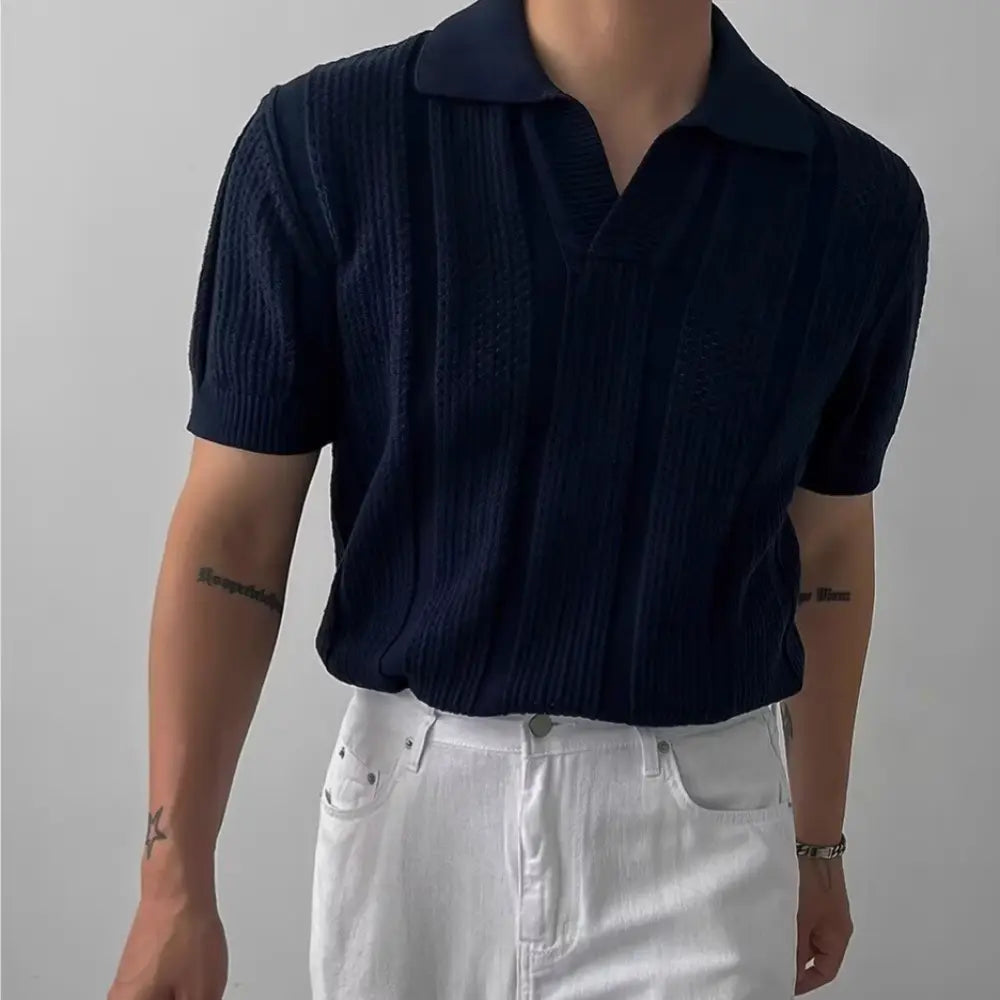 Relaxed Fit Hollow Men's T Shirt for Summer – Leisure Essential | Old Money Menswear Prendersons