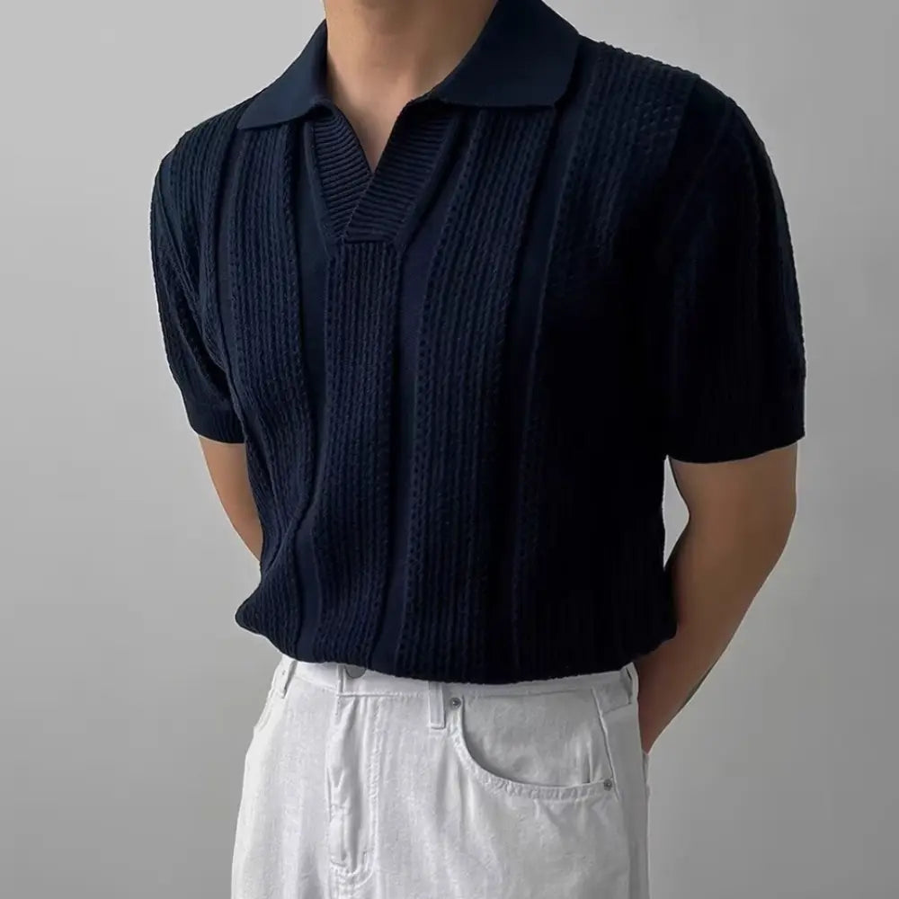 Relaxed Fit Hollow Men's T Shirt for Summer – Leisure Essential | Old Money Menswear Prendersons