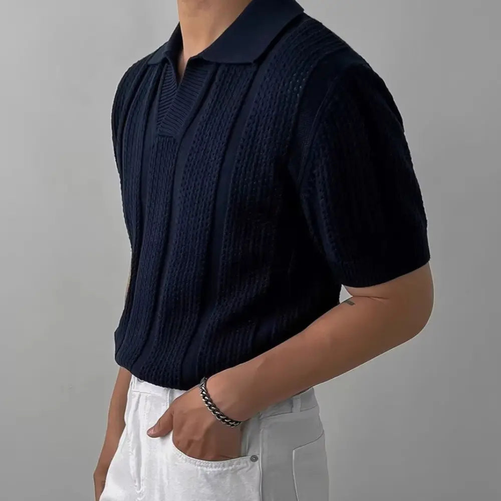 Relaxed Fit Hollow Men's T Shirt for Summer – Leisure Essential | Old Money Menswear Prendersons