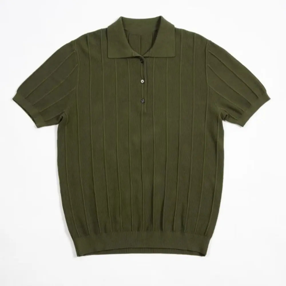 Slim Fit Ice Silk Vertical Stripes T Shirt – Summer Essential | Old Money Menswear Prendersons