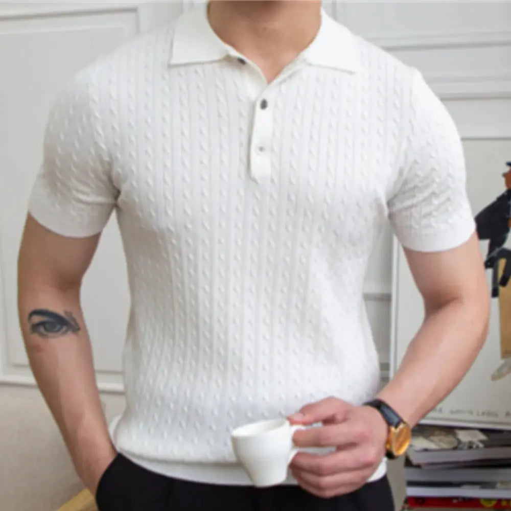 Men's Four-way Stretch Polo Shirt – Everyday Comfort | Old Money Menswear Prendersons