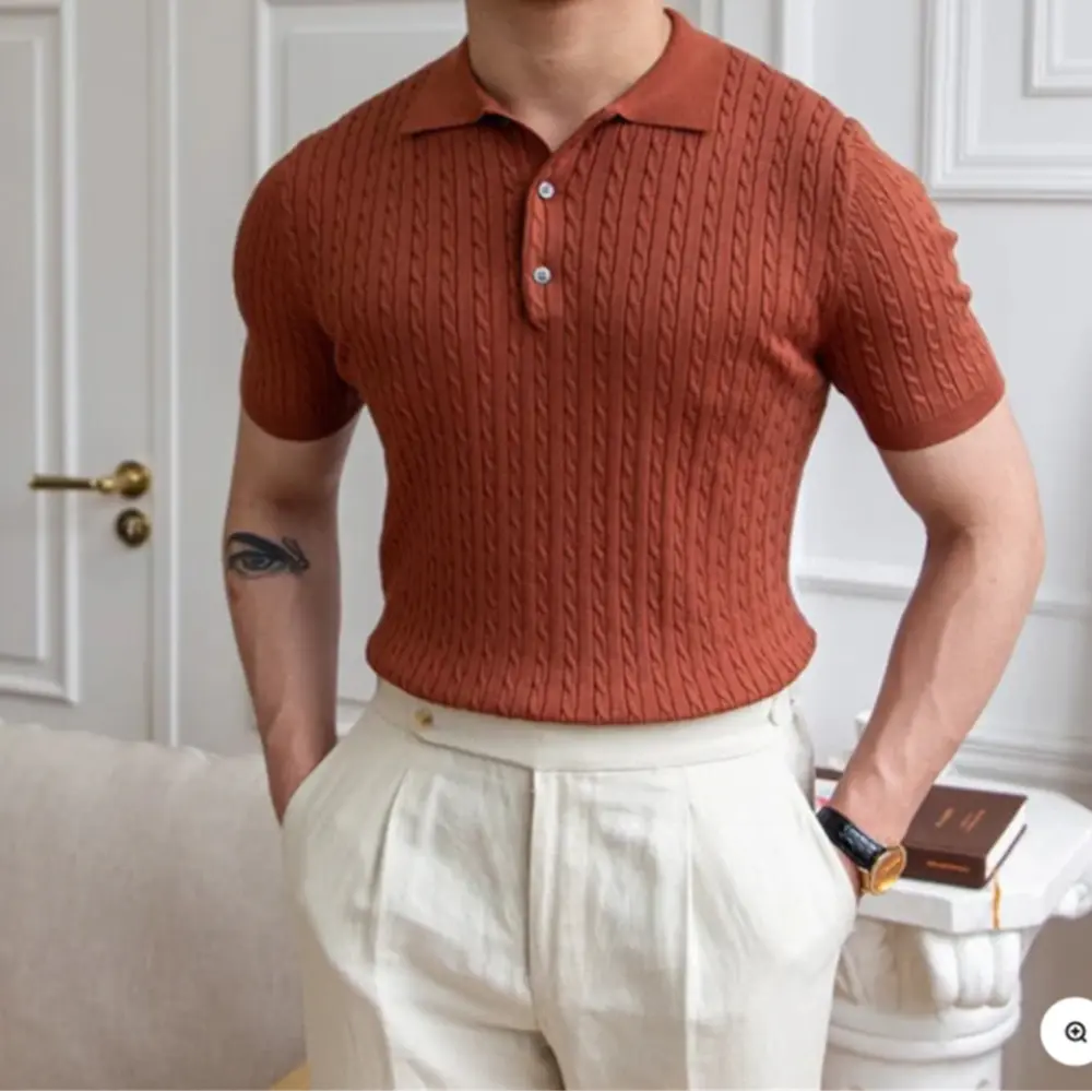 Men's Four-way Stretch Polo Shirt – Everyday Comfort | Old Money Menswear Prendersons