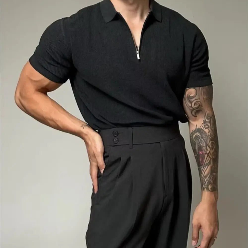 Loose Fit Striped Mens Half Sleeve Shirts – Apricot, Black & More | Old Money Menswear Prendersons