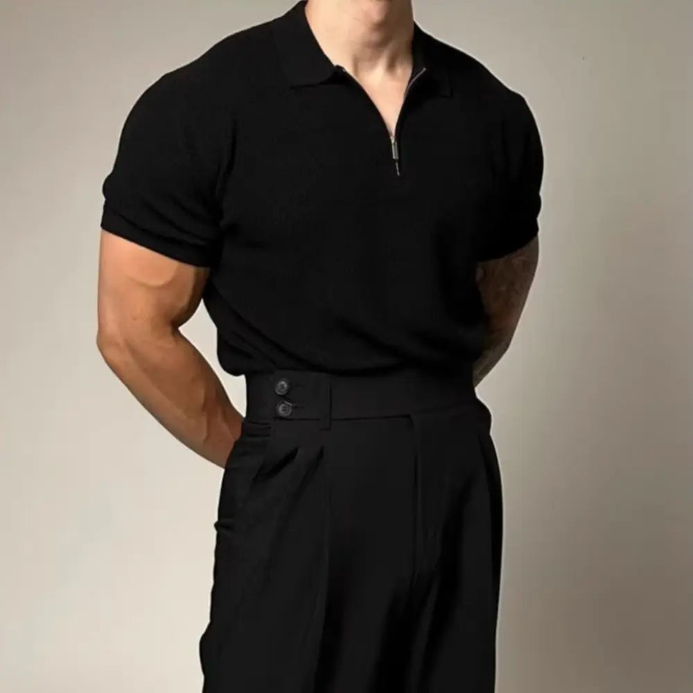 Loose Fit Striped Mens Half Sleeve Shirts – Apricot, Black & More | Old Money Menswear Prendersons