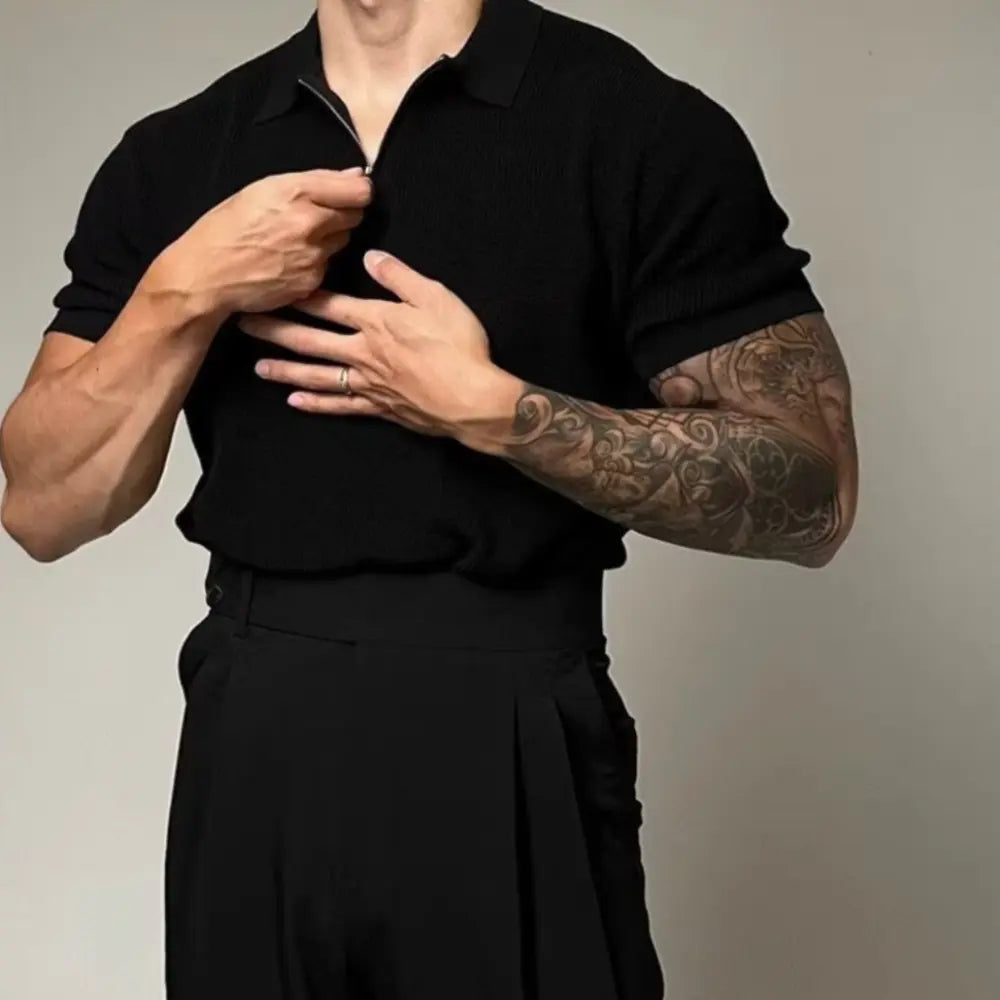 Loose Fit Striped Mens Half Sleeve Shirts – Apricot, Black & More | Old Money Menswear Prendersons