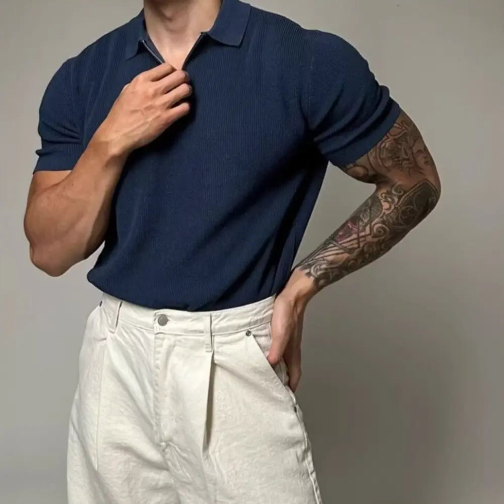 Loose Fit Striped Mens Half Sleeve Shirts – Apricot, Black & More | Old Money Menswear Prendersons