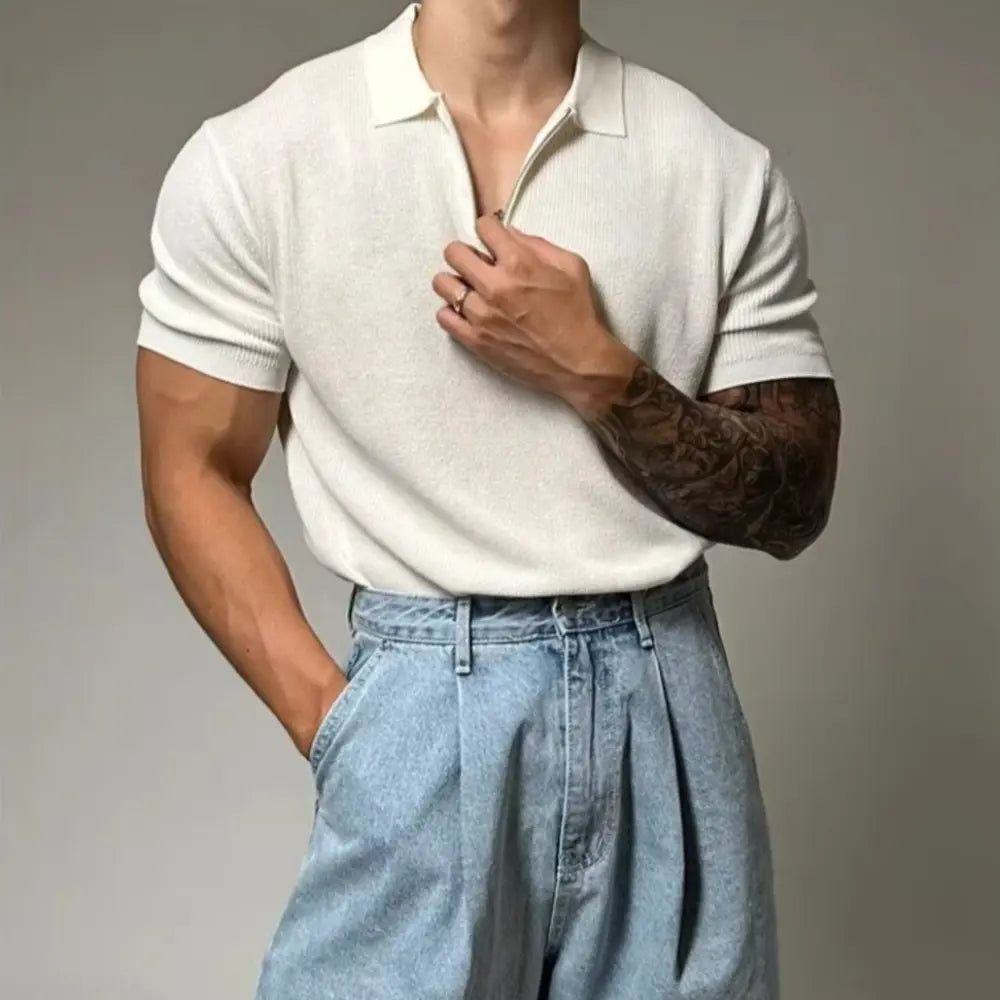 Loose Fit Striped Mens Half Sleeve Shirts – Apricot, Black & More | Old Money Menswear Prendersons