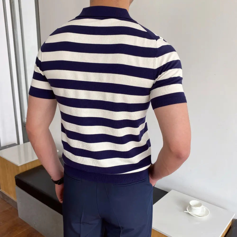 Versatile Men's Casual Striped Shirt - Summer Casual | Old Money Aesthetic Prendersons