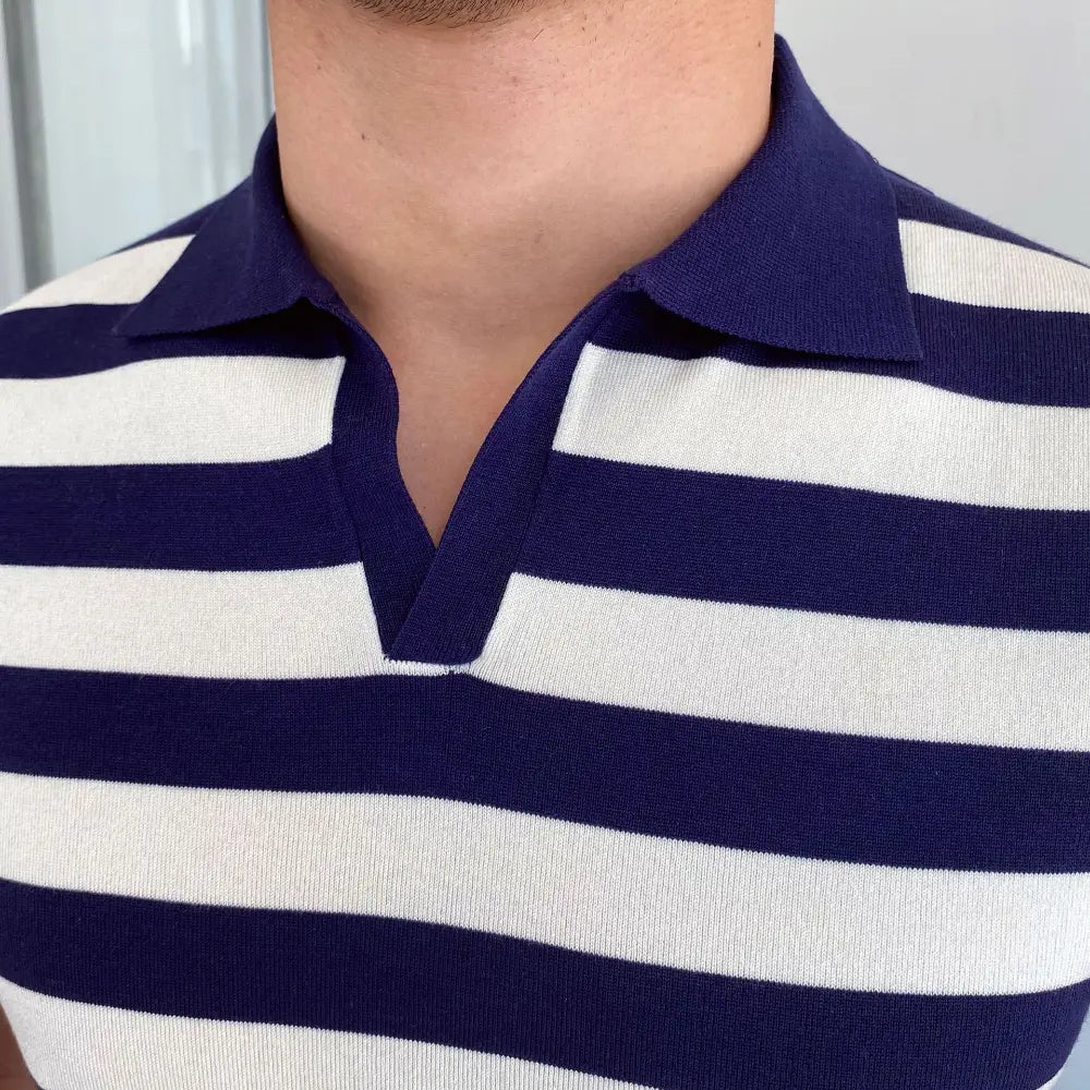 Versatile Men's Casual Striped Shirt - Summer Casual | Old Money Aesthetic Prendersons