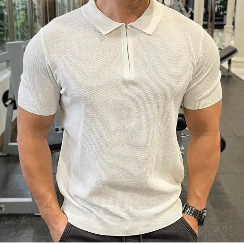Men's Casual Sport Zipper Polo T-Shirt – Daily Comfort | Old Money Menswear Prendersons