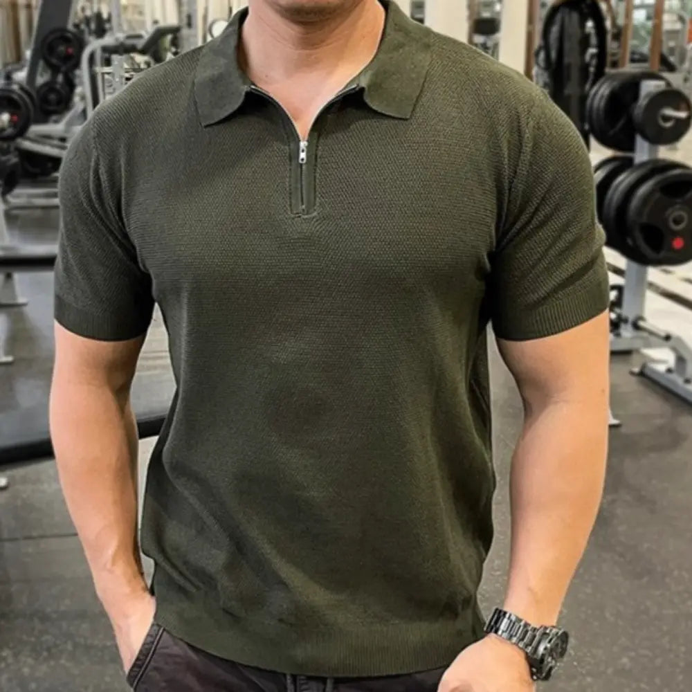 Men's Casual Sport Zipper Polo T-Shirt – Daily Comfort | Old Money Menswear Prendersons