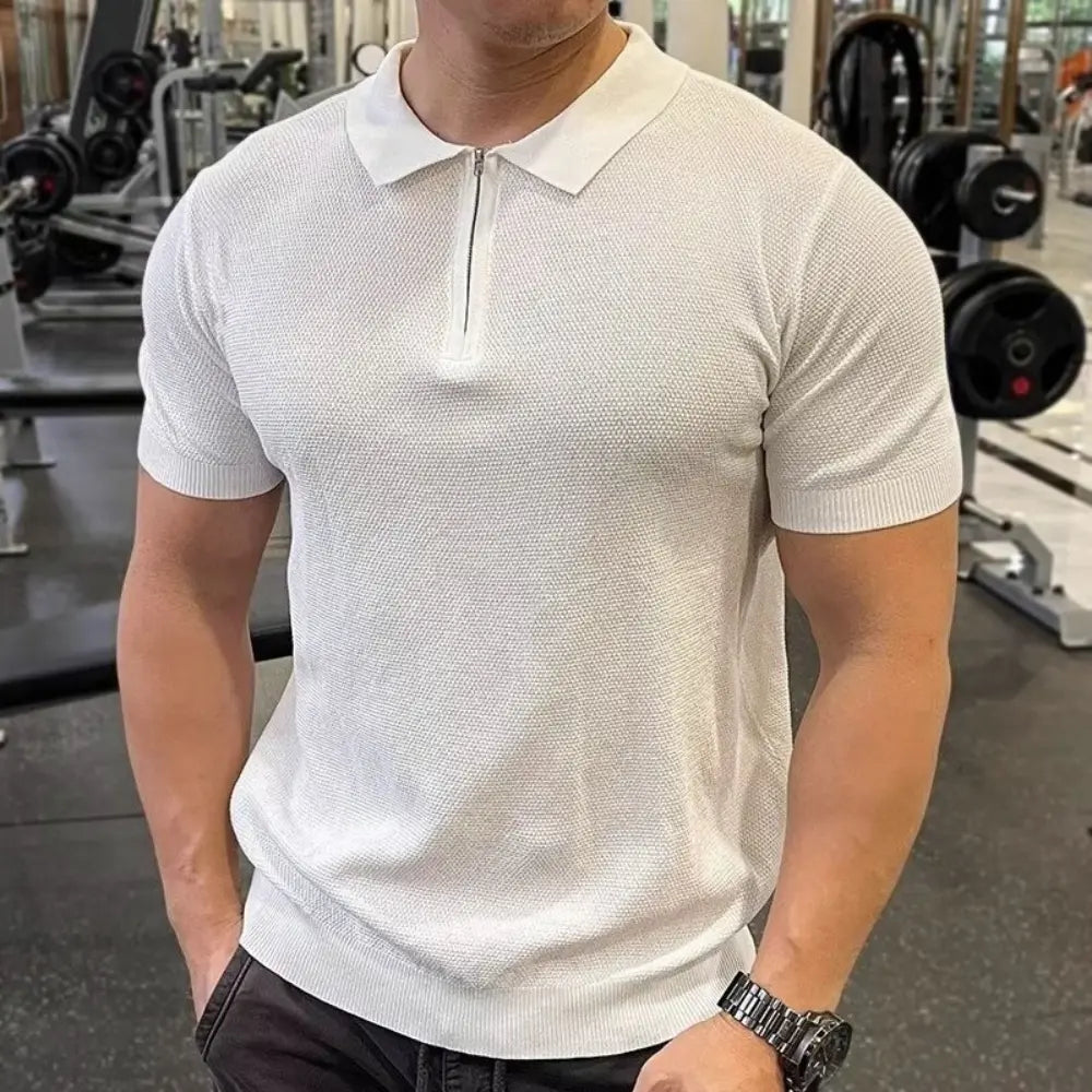 Men's Casual Sport Zipper Polo T-Shirt – Daily Comfort | Old Money Menswear Prendersons