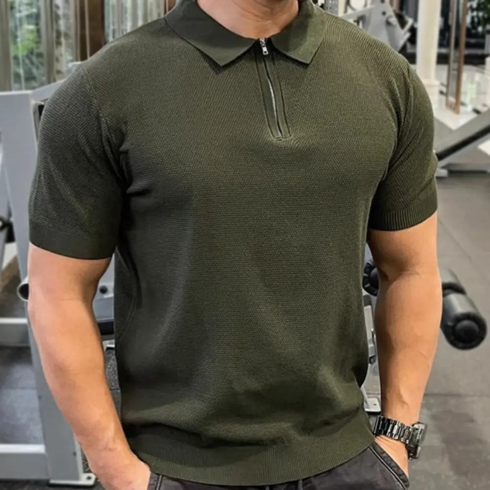 Men's Casual Sport Zipper Polo T-Shirt – Daily Comfort | Old Money Menswear Prendersons